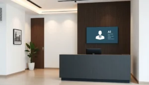 Modern AI receptionist for real estate agents helping manage calls and leads efficiently