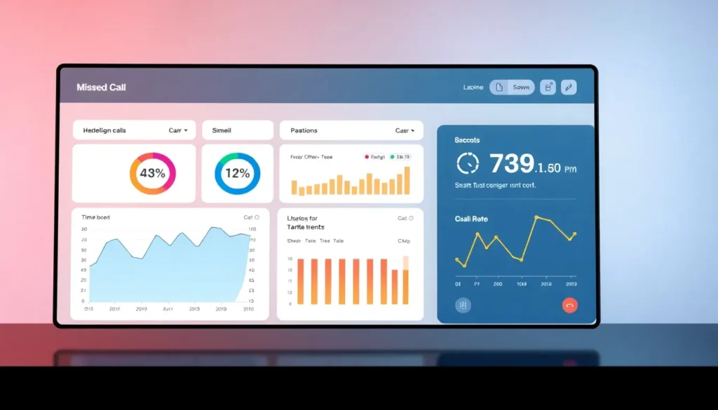 Insightful graphic depicting missed calls coaching business strategies and metrics